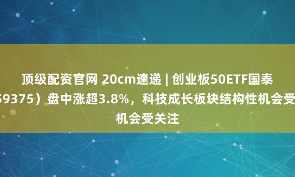 顶级配资官网 20cm速递 | 创业板50ETF国泰（159375）盘中涨超3.8%，科技成长板块结构性机会受关注